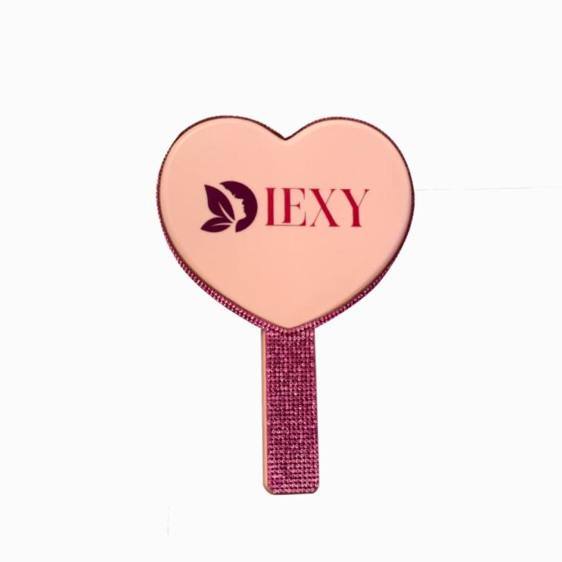 Miroir de Maquillage Luxe en Forme de Cœur – IEXY – Image 3