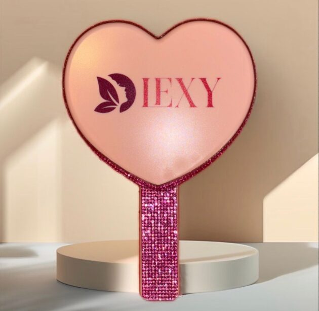 Miroir de Maquillage Luxe en Forme de Cœur – IEXY – Image 2